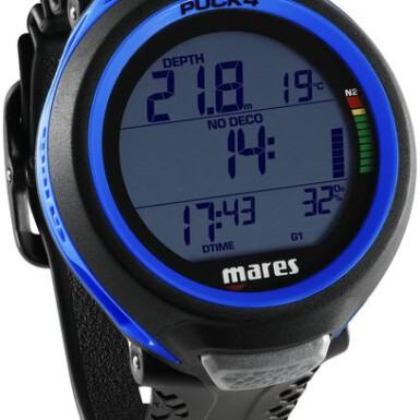 Mares Puck 4 Duikcomputer - Blauw