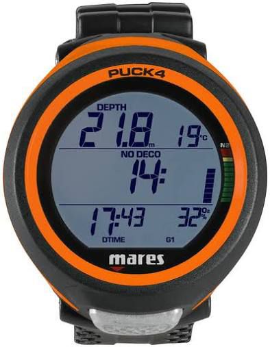 Mares Puck 4 Duikcomputer - Oranje